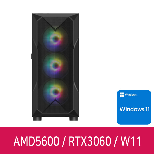 AID AMD 5600_16G 500G RTX 3060 WIN11 게이밍 컴퓨터 본체 조립 PC
