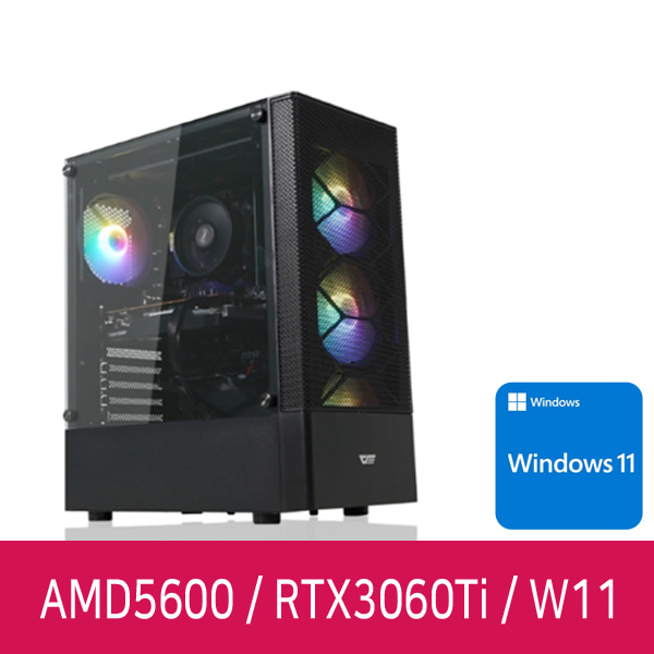 AID AMD 5600_16G 500G RTX 3060Ti WIN11 게이밍 컴퓨터 본체 조립 PC