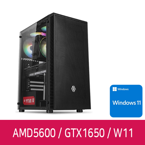 AID AMD 5600_16G 500G GTX 1650 WIN11 게이밍 컴퓨터 본체 조립 PC